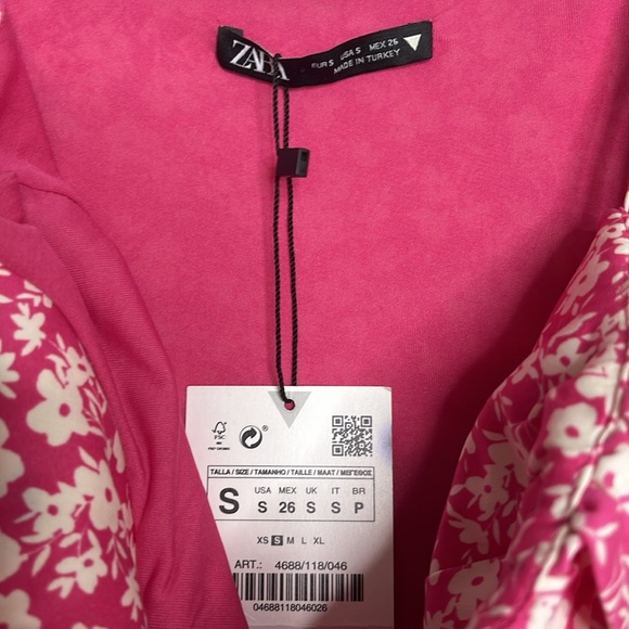 ZARA pink floral corset bodysuit - Picture 9 of 10